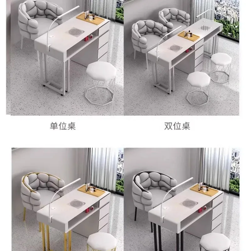 Professional desktop beauty nail table, handmade drawers, luxury nail table, wooden living room, desktop nail salon furniture,