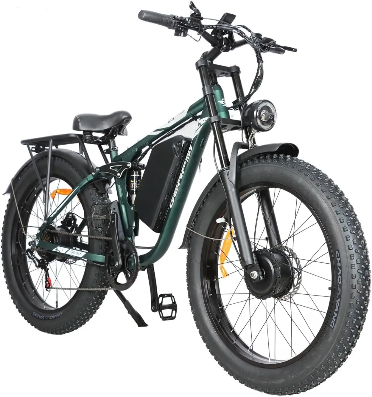 BAOLUJIE 2603 Electric Bike Adults Ebike 52V 32AH Removable Lithium Battery Max Speed 35MPH Range 34-41 Miles【1 Year Warranty】