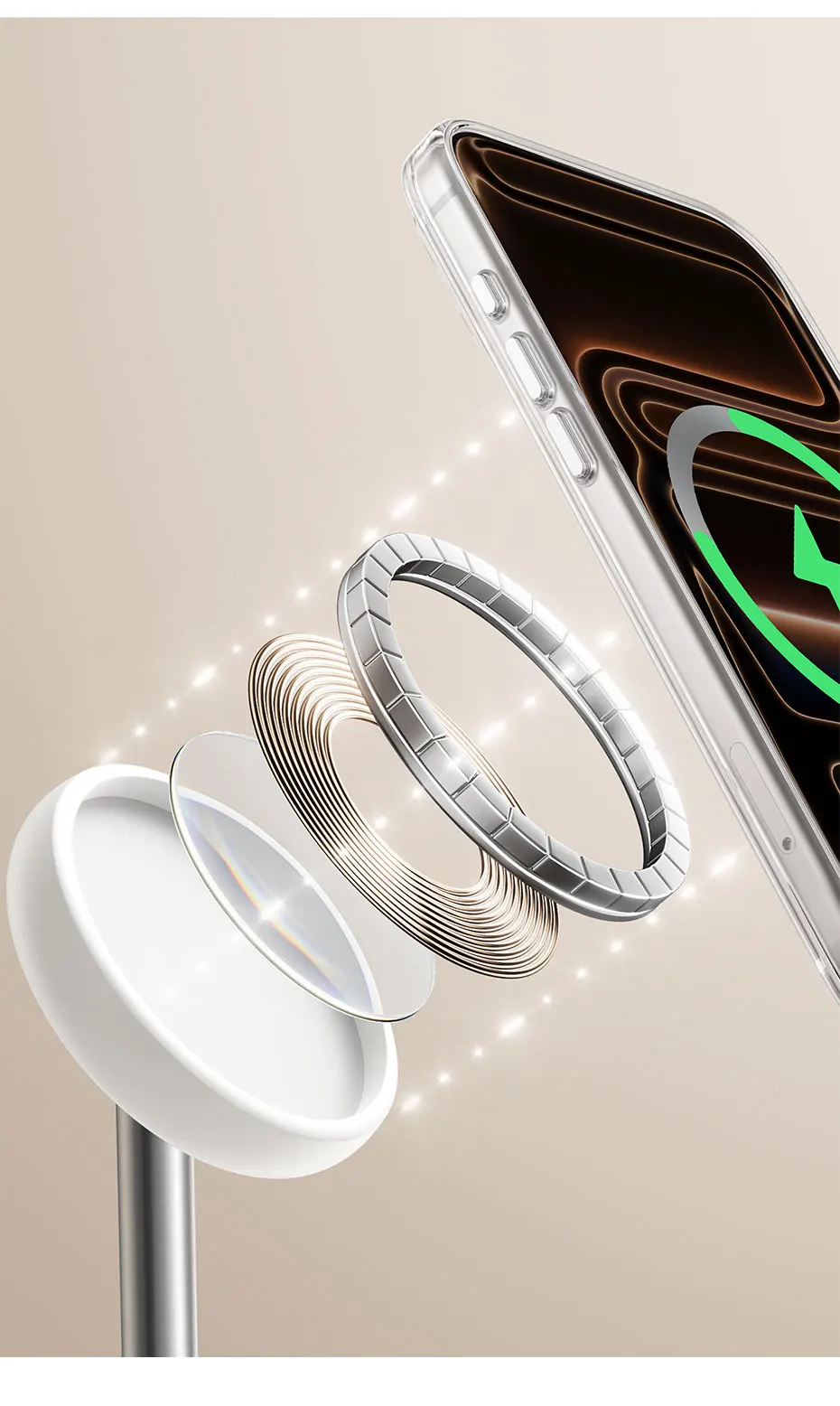 Baseus 3-in-1 Qi2 Magnetic Wireless Charger Stand 25W