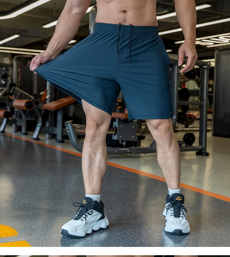 Mens Shorts Light Weight Thin Elasticity Pants Running Squat Fitness Training GYM Quick-drying Drawstring Shorts Sweatpants