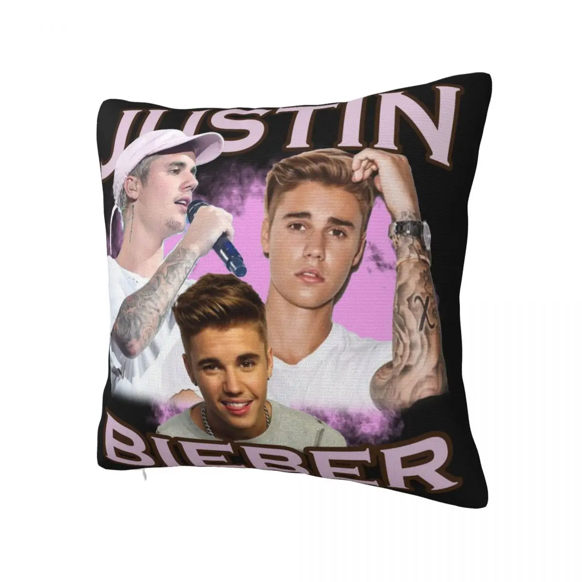 Justined Biebered Pillowcase Printing Polyester Cushion Cover Decor Pillow Case Cover Home Square 18