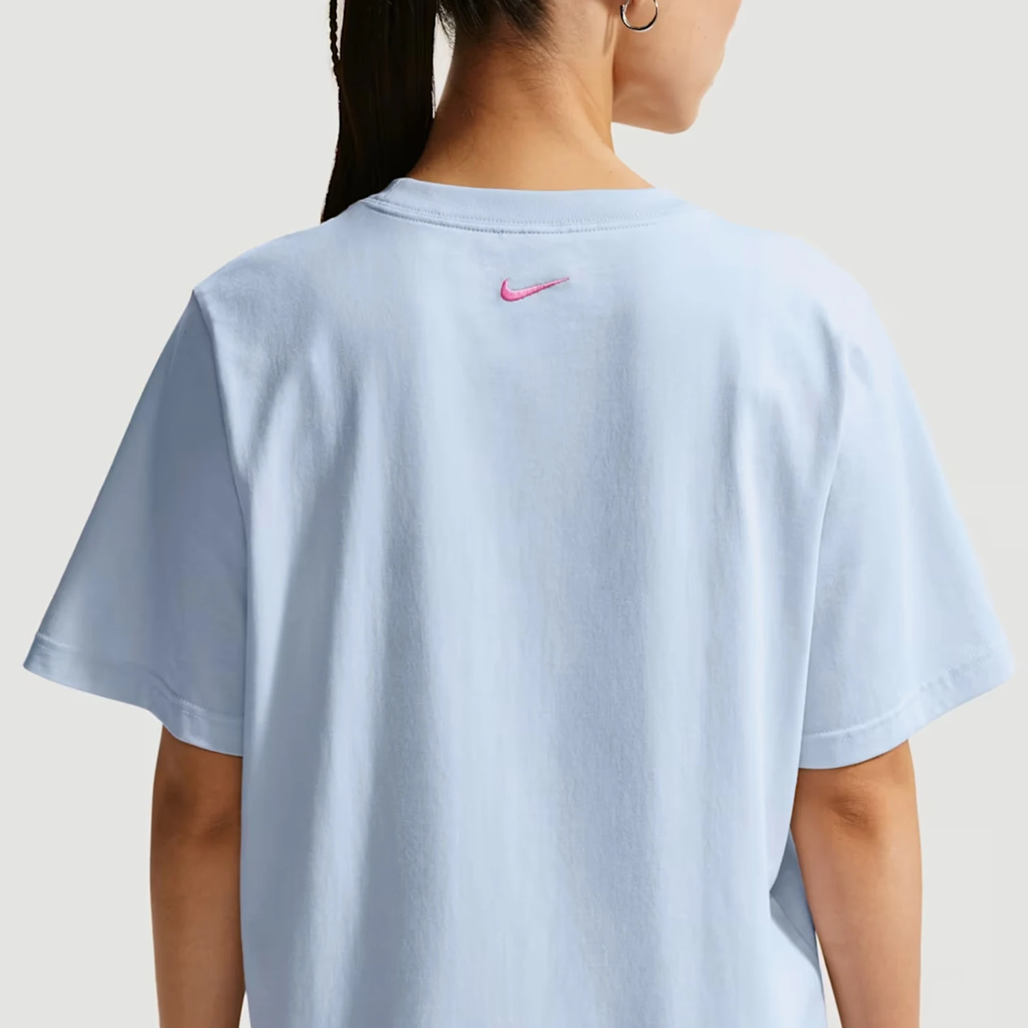Nike genuine Sportswear new women's light blue pink short sleeved T-shirt IR7559-411