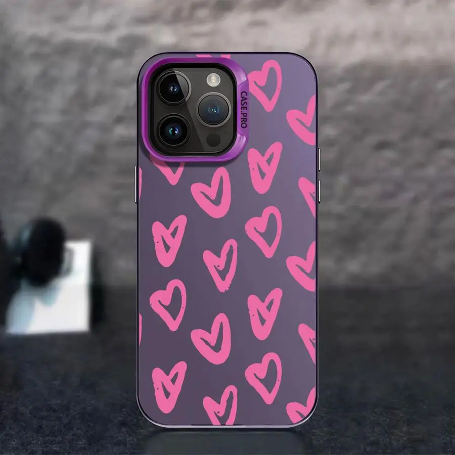 Girl Friends Pink Heart for Samsung Galaxy A33 A24 A53 A54 A55 A71 A72 A34 A35 A52 A21s A22 A23 A25 A32 A73 Phone Case Cover