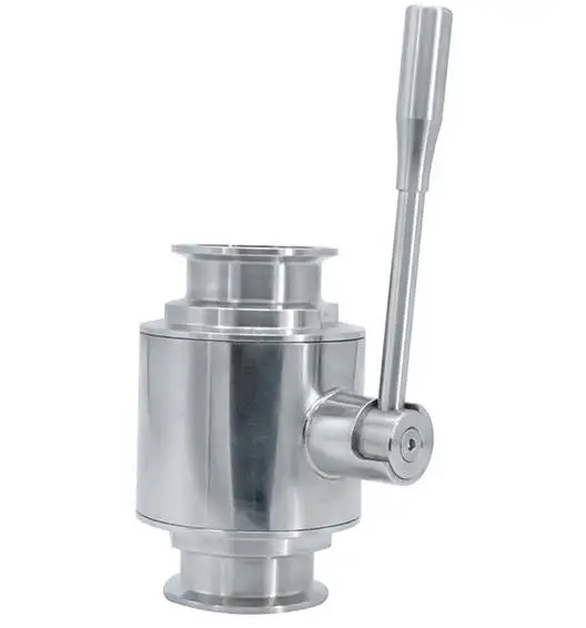 

DN80 Manual Sanitary Clamped Straight Ball Valves High Temperature Stainless Steel SS304 Customizable for Water OEM