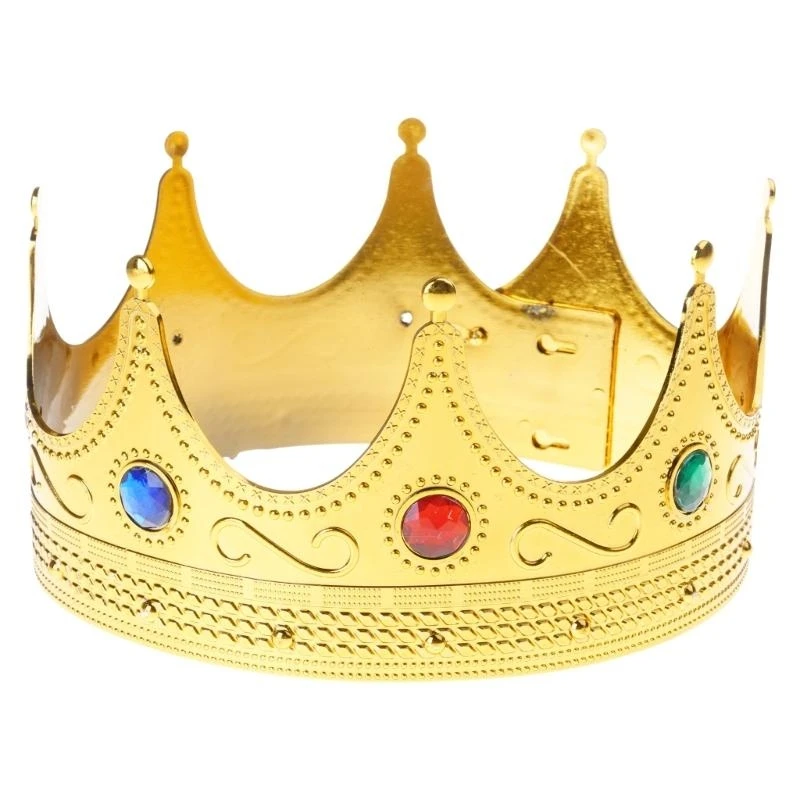 King Crown for Kids Royal Princed Costume Royal King Crown หนึ่งขนาดพอดีมากที่สุด
