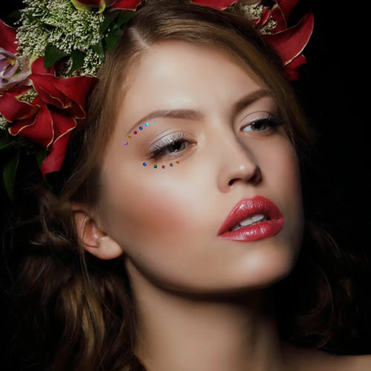 12Pcs 육각형 모양 네일 아트 용품 스팽글 스티커 DIY 장식 아름다운 디자인 여자 여자를위한 완벽한 선물