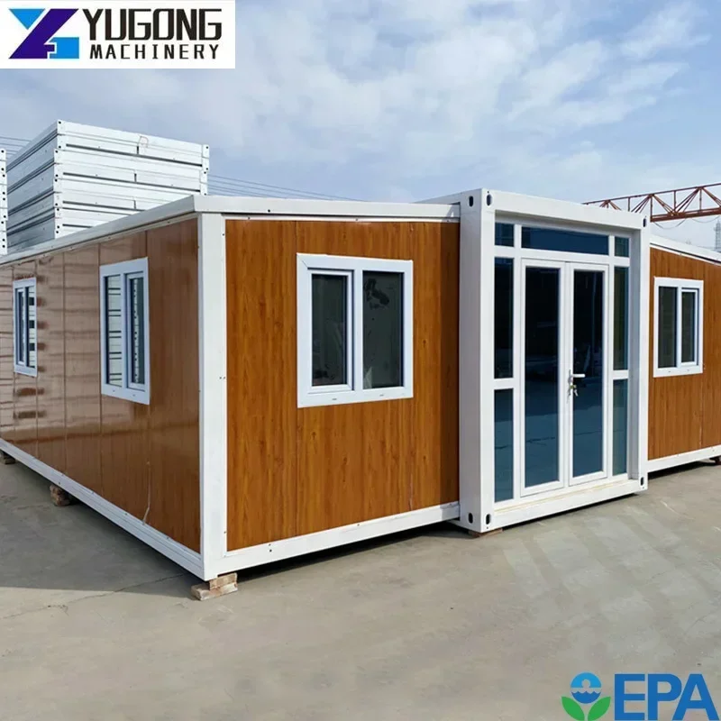 China Gable Roof Standard Pre Fab Container House 20ft Portable Expandable Customized Folding Simple Home Container Houses Sale