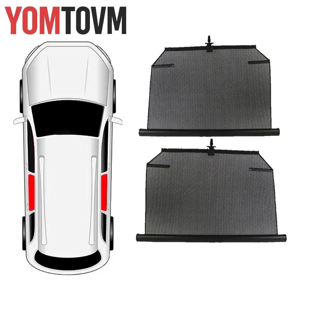 Car Side Window Sun Shade  UV Protection Breathable Mesh Screen Cover Retractable Side Window Shades