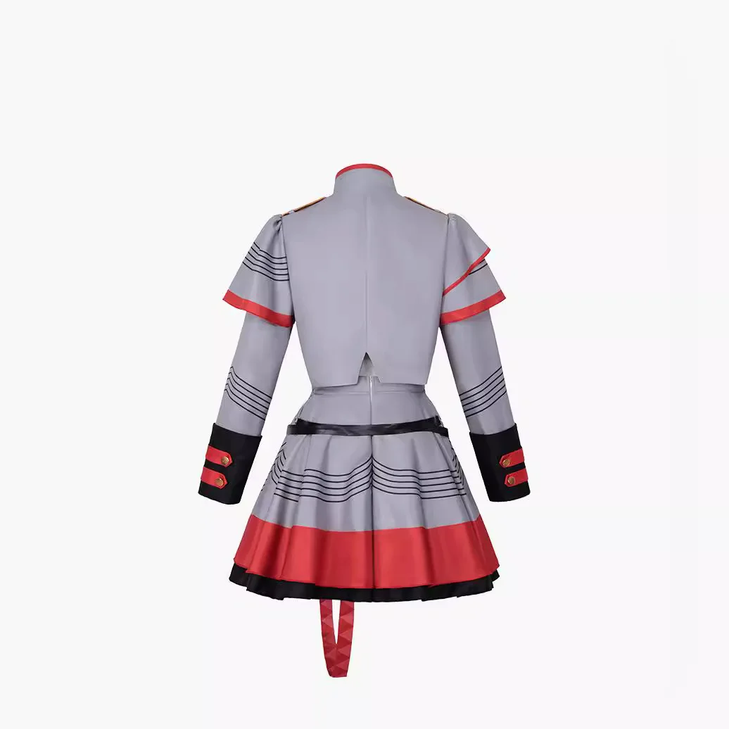 Anime Kasane Teto Cosplay Anime Vtuber Kostüm Synthesizer V Teto Perücken Outfit Uniform Halloween Party Kleidung für Frauen