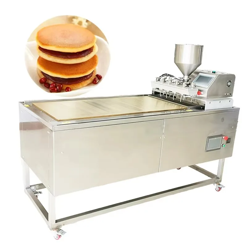 In Stock Automatic Commercial Industrial Large Production Line Electric Pancakes Making Dorayaki Maker Pancake Machine
