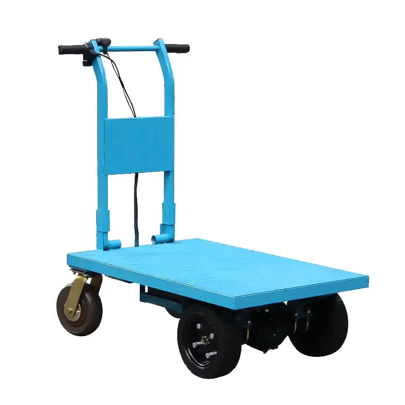 

-Промышленная электрическая бортовая тележка с большой нагрузкой, складная тележка для скалолазания, King Platform, тянущая плитка/цемент, прочный металл, сталь