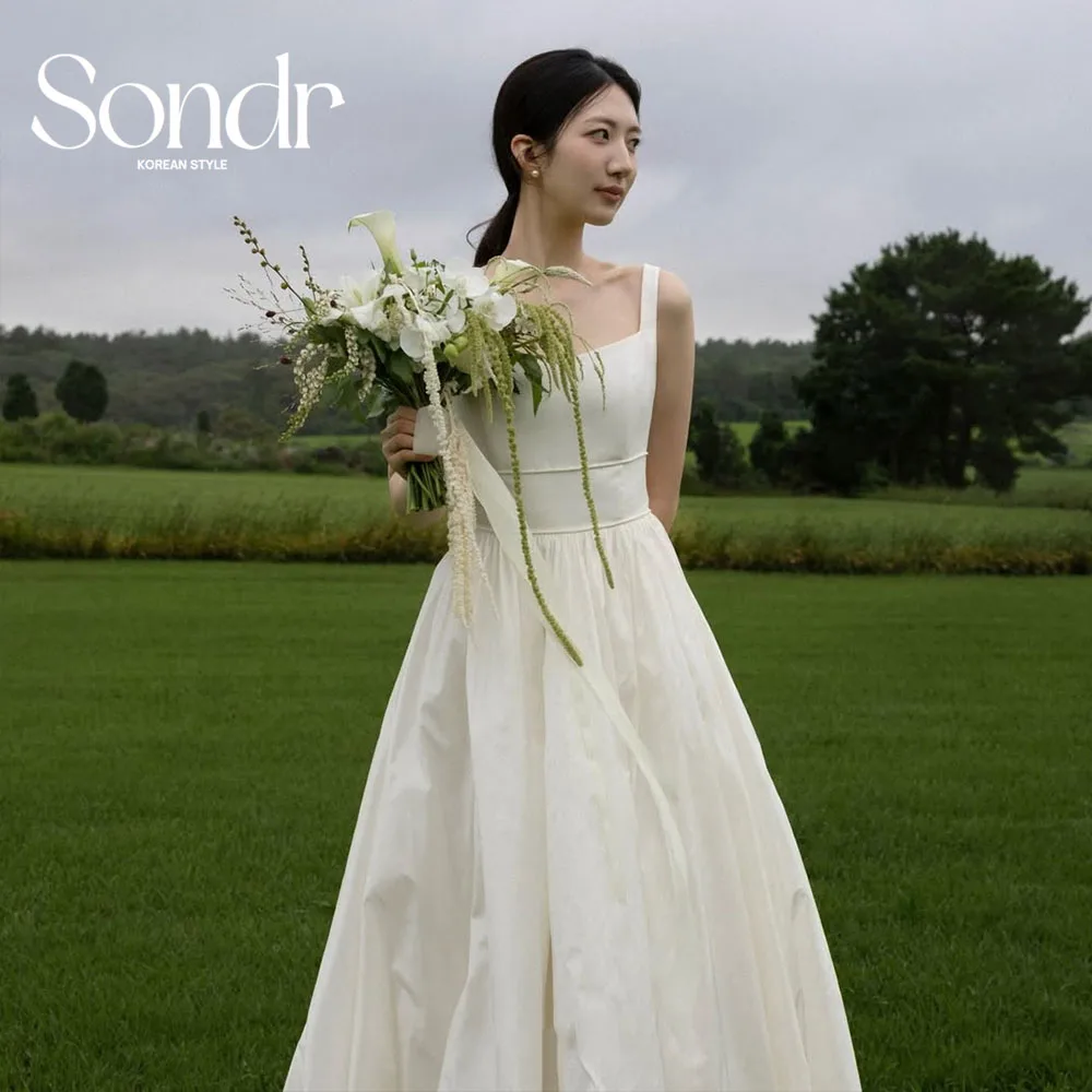 Sondr Customized Korean Sleeveless Wedding Dresses 2026 Photo Shoot A Line Corset Back Bridal Party Gown Self-Wedding Dresses