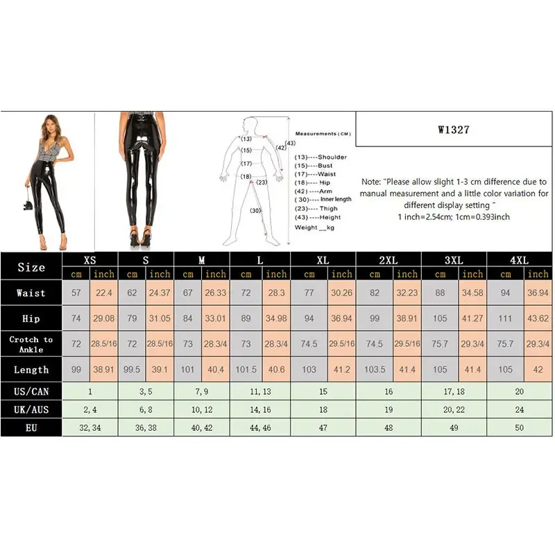 Women Shiny PU Leather Red PVC Pants Slim Sexy Leggings Latex Stretchy High Waist Bodycon Legging Skinny Trousers Summer New