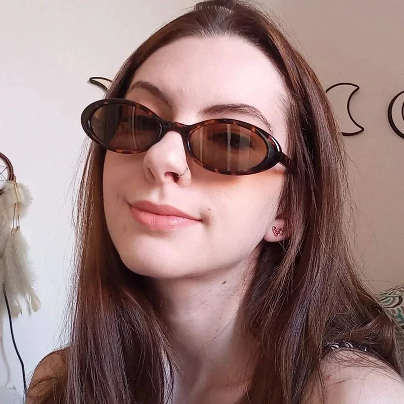 

New Vintage Circular Sunglasses Women Men Brand Round Sun Glasses Female Oval Eyewear Oculos De Sol for Male Female Eyeglasses