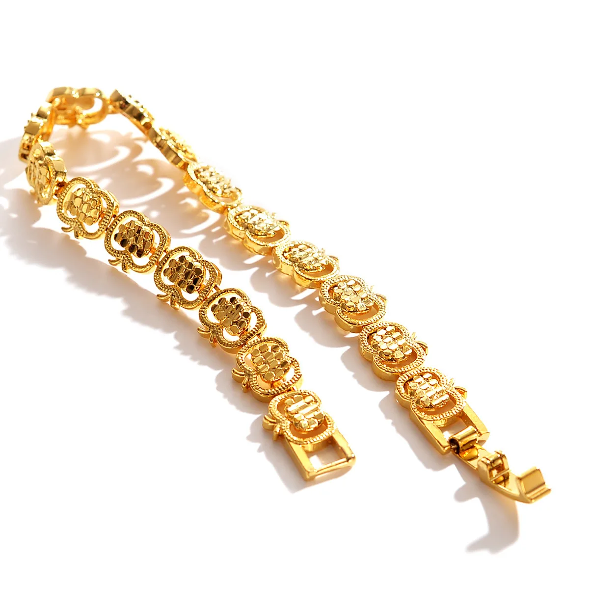 Noble AU999 gold bracelet ladies fashion hollow small apple bracelet 24K pure gold jewelry goddess watch chain