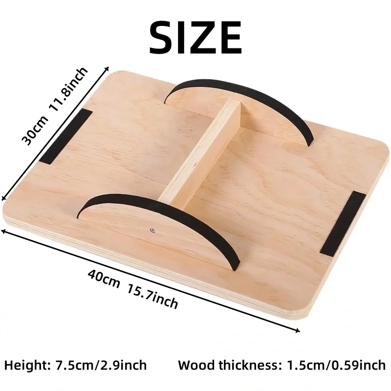 Wooden Balance Board for Core Strength Stability Anti-Slip Durable Design for Men Women Perfect for Home