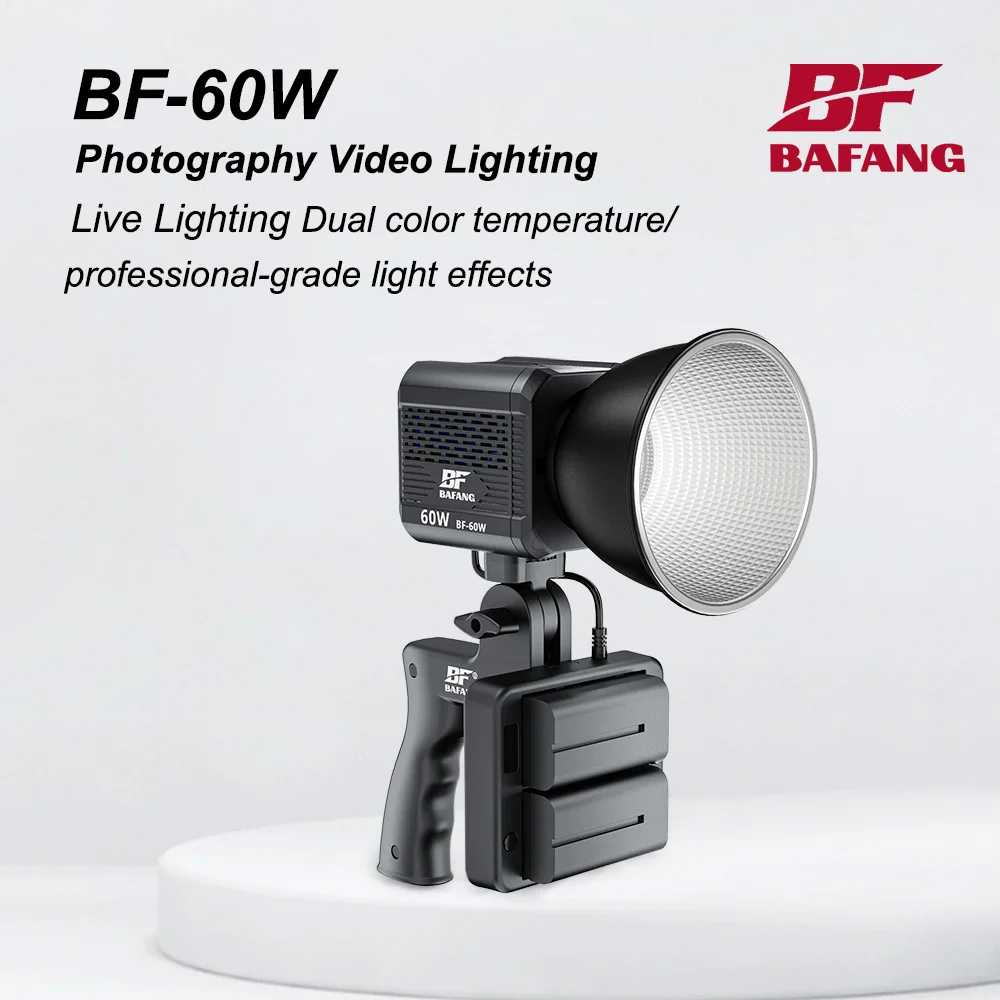 Tk Led Video Light Battery Power Portable Bi-color For Camera Studio Photography 60w Led Video Light Cob Outdoor Shooting Light