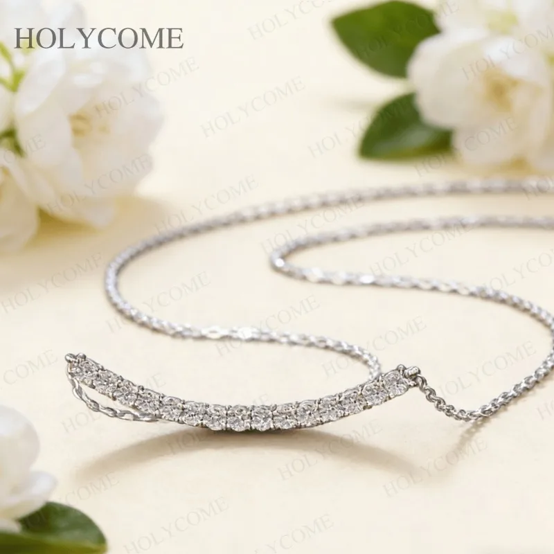 

Цвет D/черный/шампанское/голубой муассанит кулон ожерелье круглый 2,5 мм S925 геометрические украшения вечерние специальные подарки для женщин