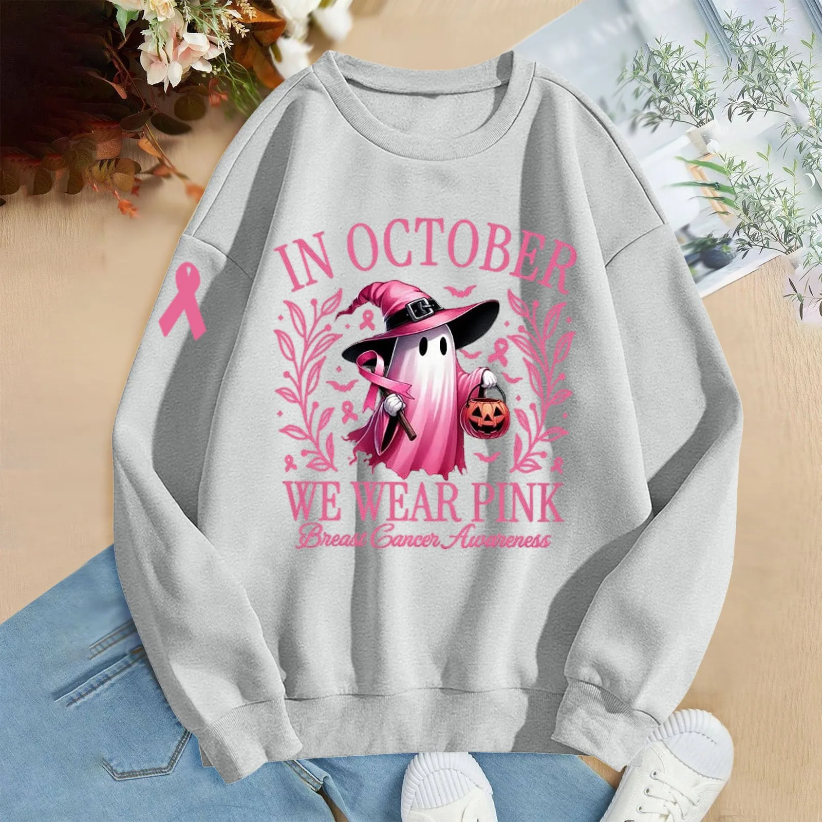 Herfst Winter Dames Oversized Sweatshirt Casual Lange Mouw Trui Halloween Y 2K Spoken Print Plus Size Sportpak