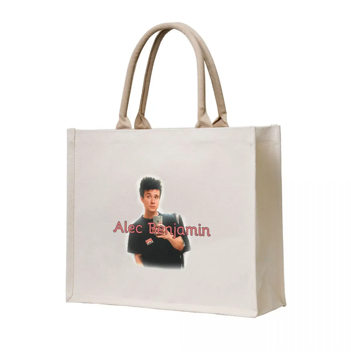 

Alec Benjamin - name and picture Tote Bag tote bag eco bag folding university shopper