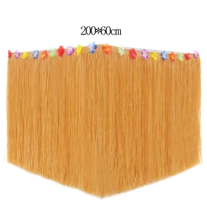 Luau العشب الاستوائي الجدول تنورة هاواي حزب الزينة حولا تنورة تيكي هاواي الصيف الشاطئ حفلة عيد ميلاد أفضل 8 مبيعات هدايا تذكارية تحت عنوان هاواي - رقم 2