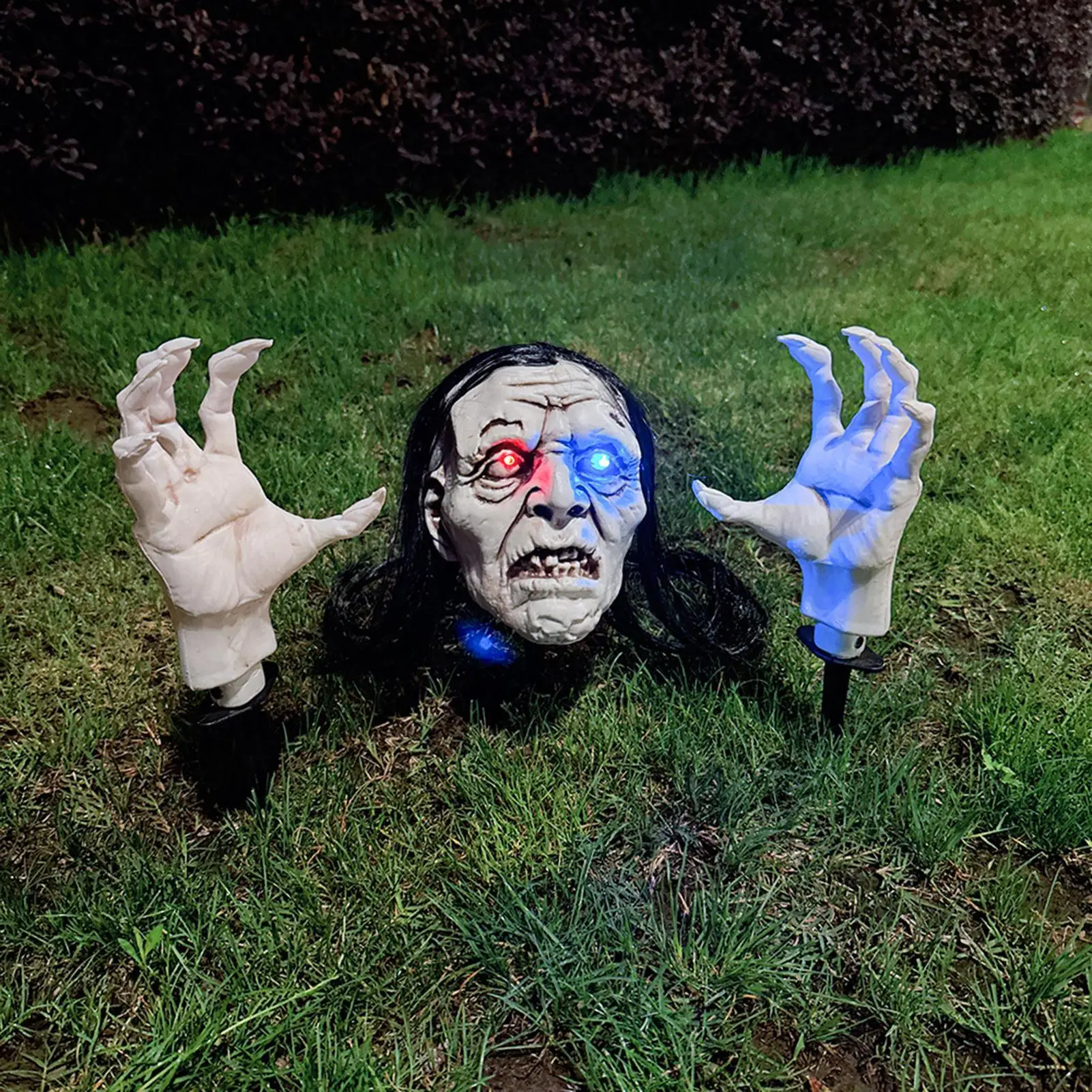 

Скелет для двора, реалистичные колья в виде скелета, уличный домашний светильник, реквизит, жуткое украшение для двора, вечеринки, лужайки, патио