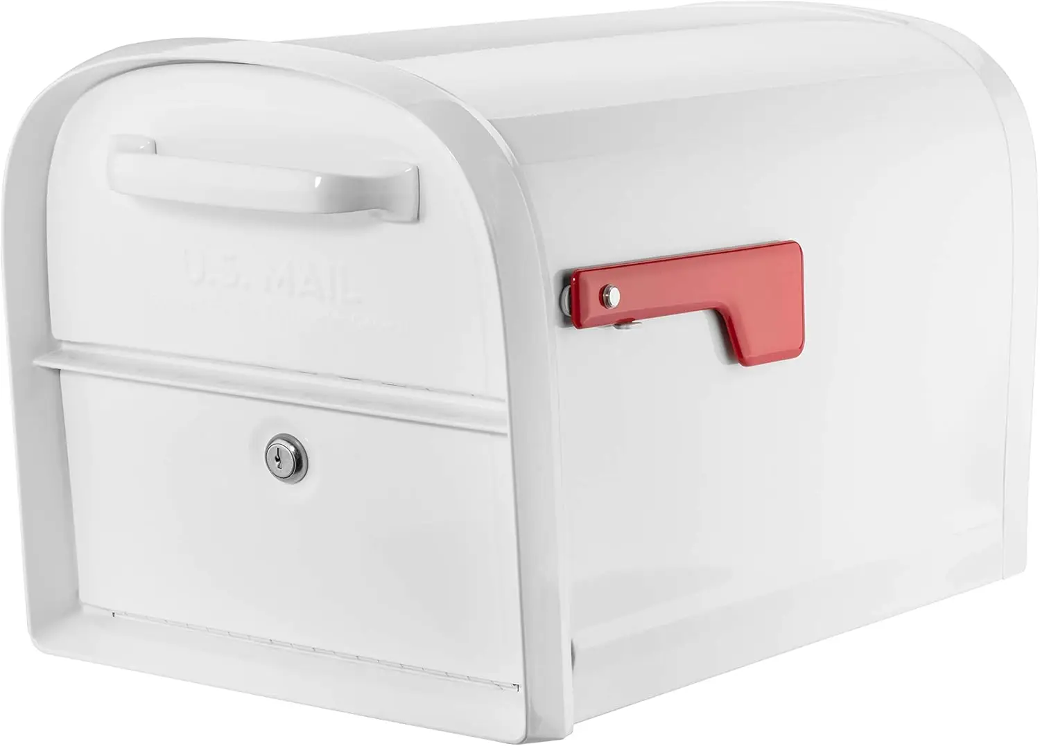 

Architectural Mailboxes 6300W-10 Oasis 360 Mailbox Post-Mount Mailboxes White