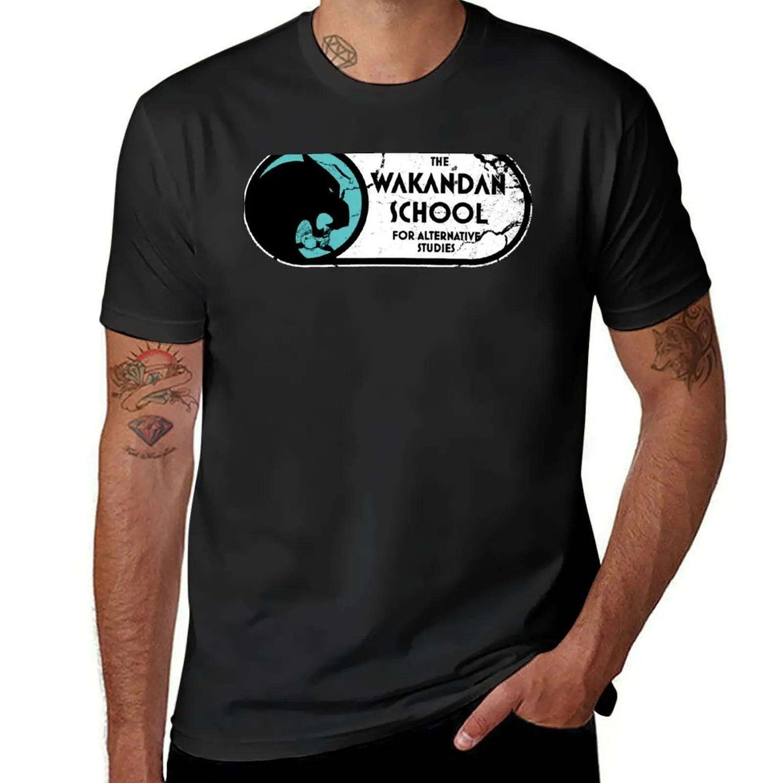 

The Wakandan School For Alternative Studies T-Shirt vintage t shirts Man t-shirt fashion shirts men t shirts