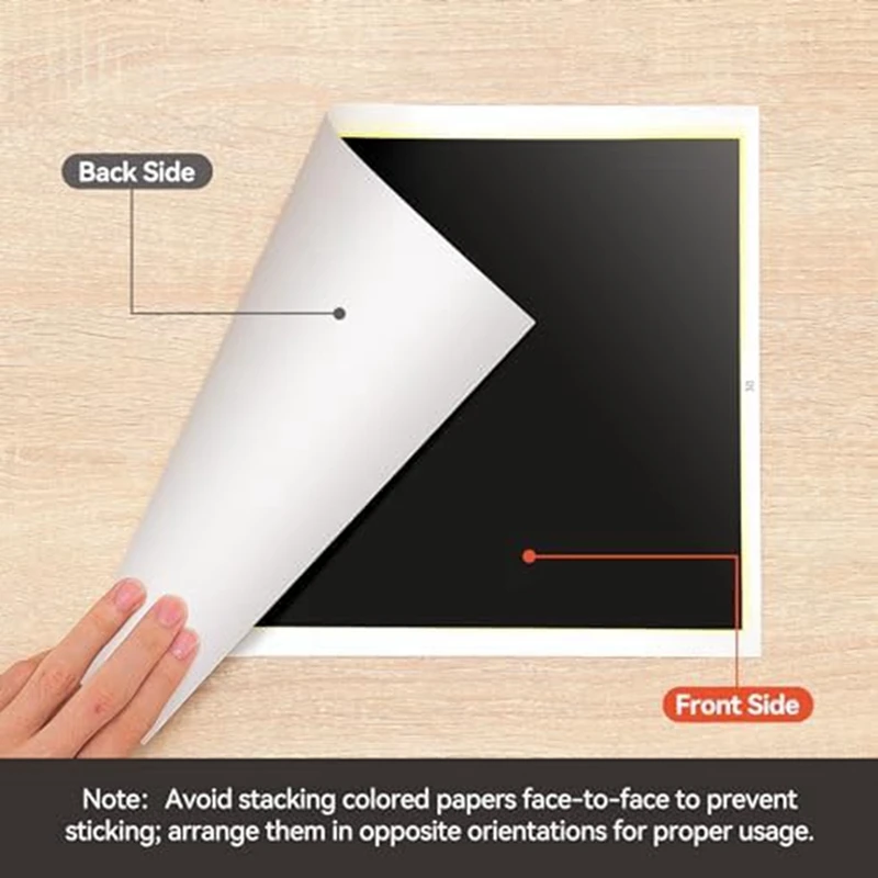 5 листов цветной бумаги с лазерной гравировкой, черная бумага, подходящая для стекла, металла, керамики