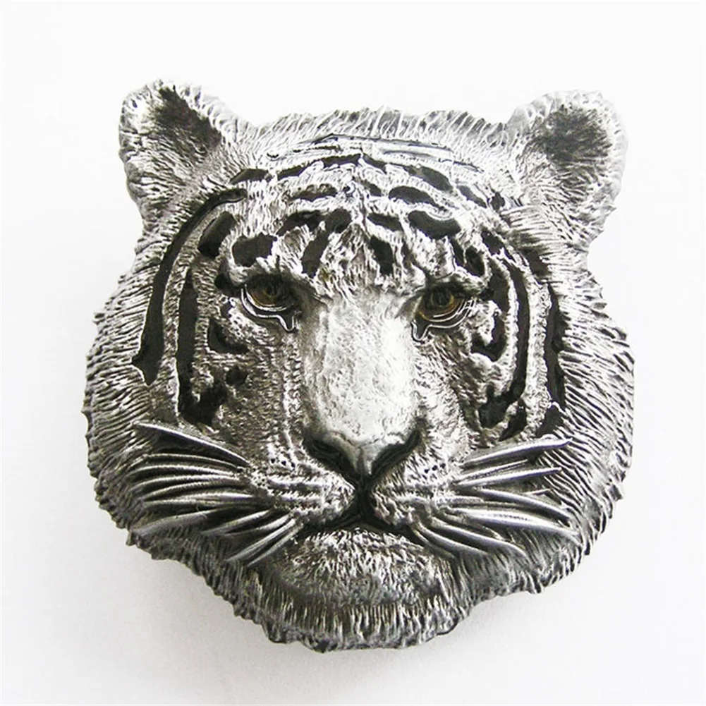 New Vintage Style King of Animal Tiger Wildlife Western Belt Buckle also Stock in the US BUCKLE-WT108 Free Shipping