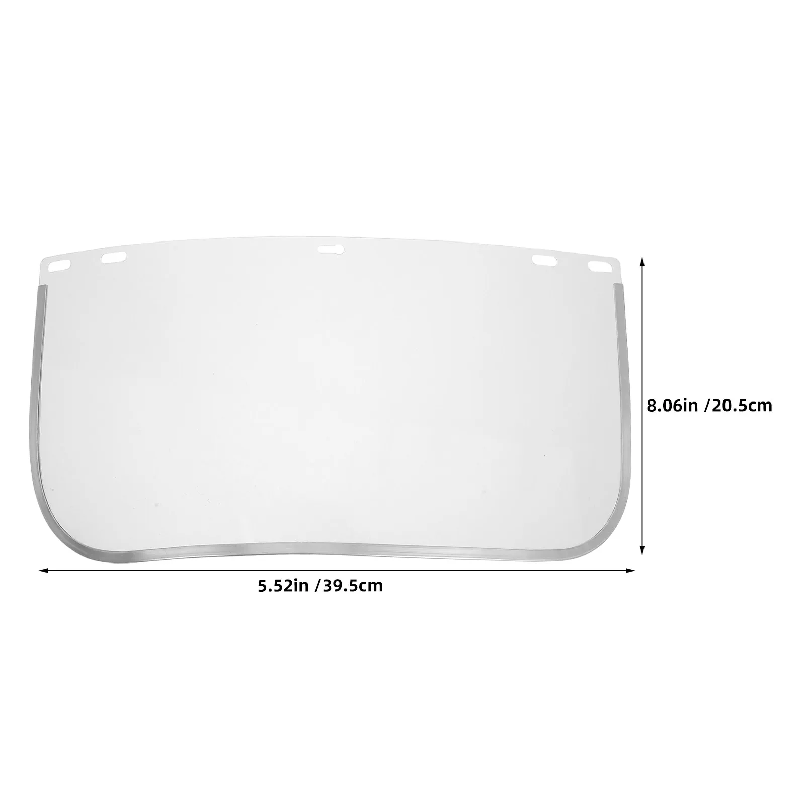 4Pcs Clear Face Shield Replacement Lens Welding Visor 15.5x8 Impact Resistant Safety Protective Window for Cutting