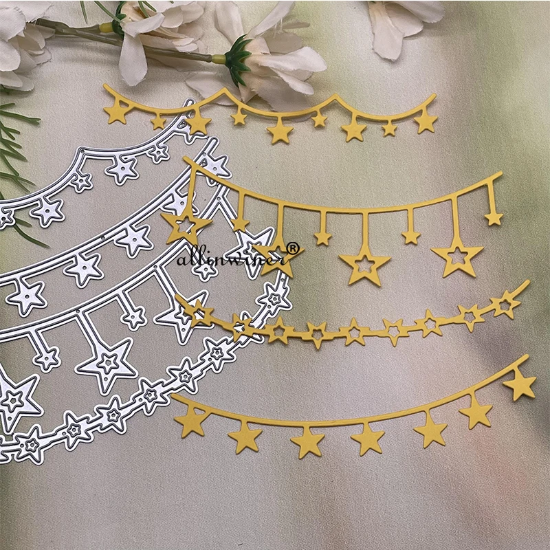 Star hanging chain Metal Cutting Dies Stencils For DIY Scrapbooking Decorative Embossing Handcraft Die Cutting Template