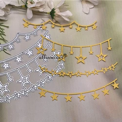 Star hanging chain Metal Cutting Dies Stencils For DIY Scrapbooking Decorative Embossing Handcraft Die Cutting Template