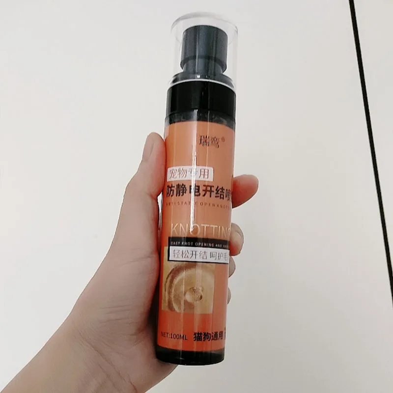 

100ml Pet Coat Hair Conditioners Spray For Cat dog Hair knotting Tangles, Fluffy Smooth, Soft Shiny, Easy Comb Without Knots