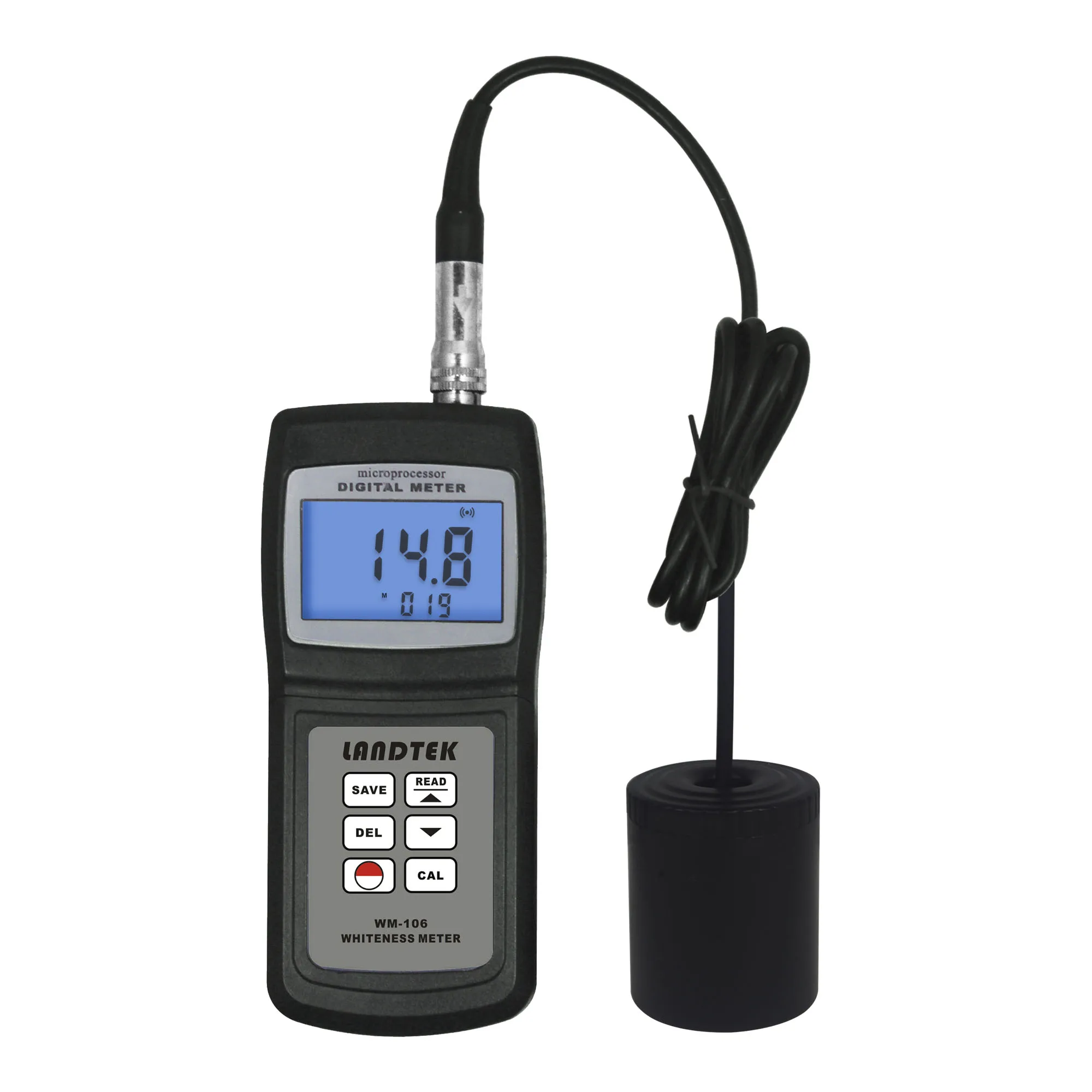 WM-106 Digital Whiteness Meter standard Range Portable 254 Data Memory 0-120%