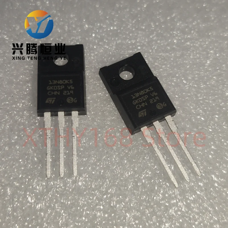 2-5PCS STF13N80K5 13N80K5 13N80KS MOSFET N-CH 800V 12A TO220FP New&Original