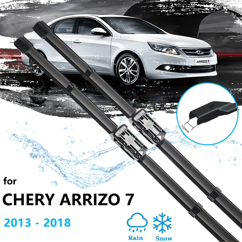 For Chery Arrizo 7 A4 2013 2014 2015 2016 2017 2018 Car Accessories Cleaning Windscreen Front Wipers Blades Rubber High Quality