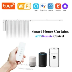 Cheap Tuya 3 Generation Shorter WiFi Curtain Motor Electric Track Rail Rod Automatic System Smart Home Curtains Remote Control