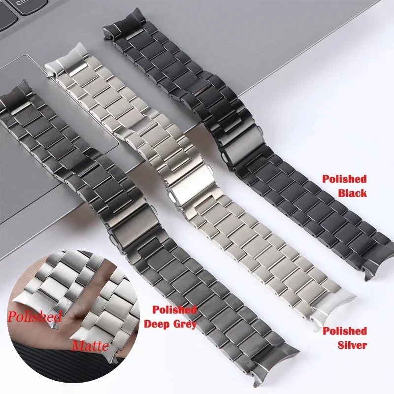 No Gaps Titanium Stainless Steel Strap for Samsung Galaxy Watch 6 Classic 47 43mm 40/44mm Band for Galaxy Watch 6 5 4 Wristband