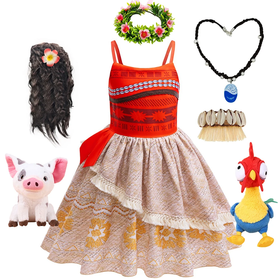Moana Children Princess Dress Girls Halloween Carnival Masquerade Party  Clothes Birthday Gift Kids Performance Vestidos - AliExpress 1501