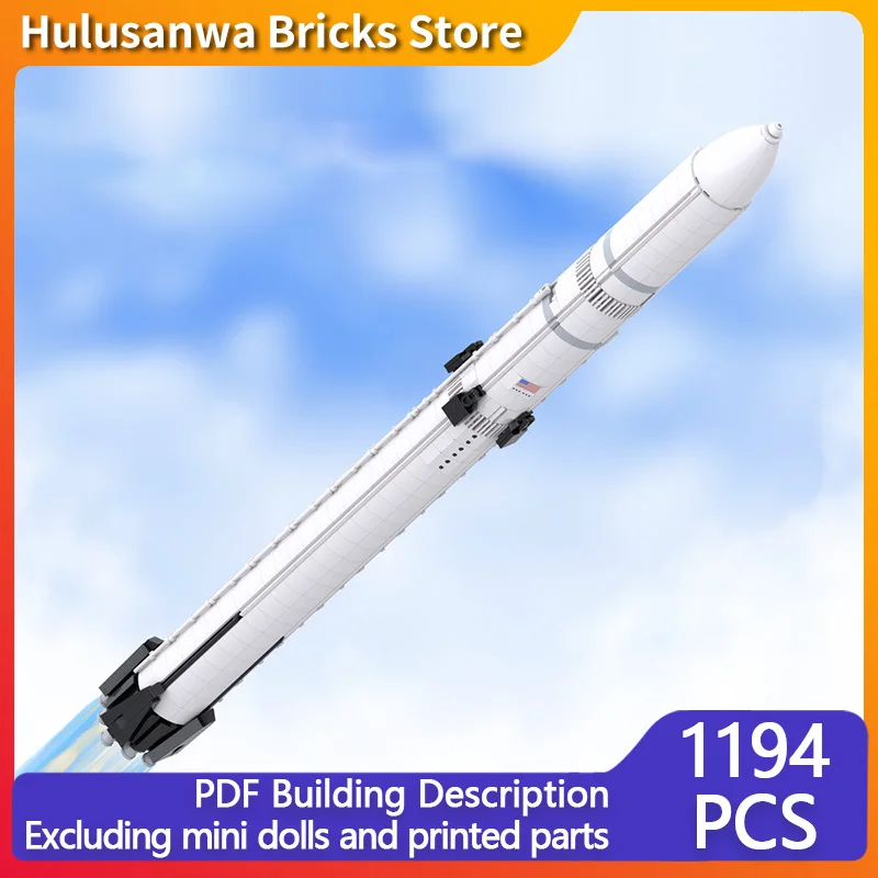 

Heavy-Duty Launch Vehicle Model MOC Building Bricks War Equipment Modular Technology Gifts Holiday Assemble Children Toys Suit
