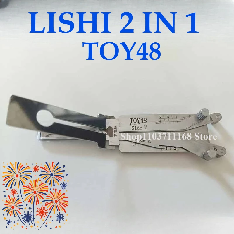 1PCS Repair Tools LISHI 2 IN 1 TOY48 2in1 Pick/Decoder for Lexus for Toyota Ganzua Lock Pick Key Decoder Car Locksmith Picking