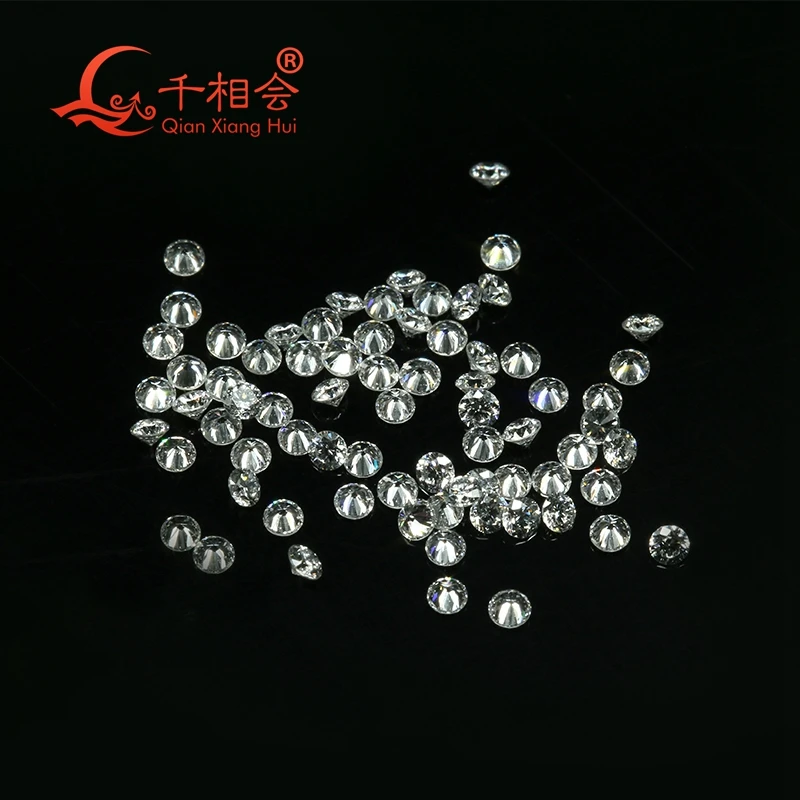 1ct 0.9-3mm HPHT Lab Created melee round diamond D VS1 /FG VS-SI white color Looks Like Diamond loose stone  for jewerly making