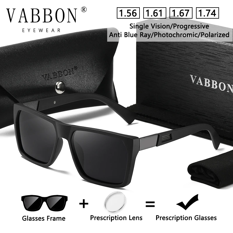 

Vabbon новые очки для близорукости, мужские очки по рецепту, модные очки с защитой от синего света, очки против усталости, плоское зеркало, ретро-оправа, оптические очки, фотохромные 1084