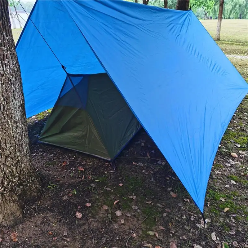 Imagem -02 - Barraca ao ar Livre Pessoa Ultraleve Camping Tent 210d Oxford Pano Waterproof Rodless Tent Portable Canopy 220x70x60cm