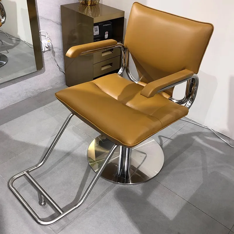 

Vintage Styling Chair Barber Salon Rotating Professional Swivel Chair Pedicure Footrest Sillon Pedicura Salon Furniture LJ50BC