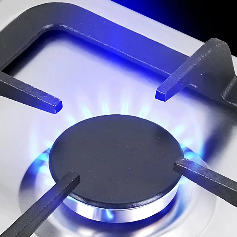 Sabaff 4-Burner Stainless Steel Gas Stove with LPG/Natural Gas Burners