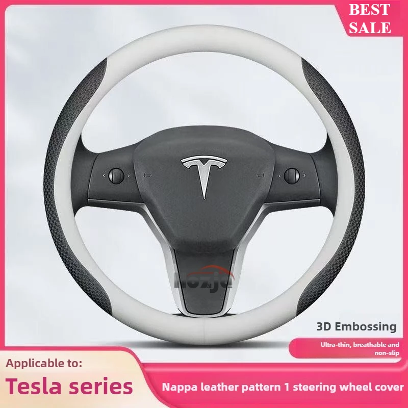 

36CM Car Steering Wheel Cover for Tesla Model 3 Y Zunifer Juniper X S 2014 - 2020 2021 2022 2023 2024 2025 2026 Accessories