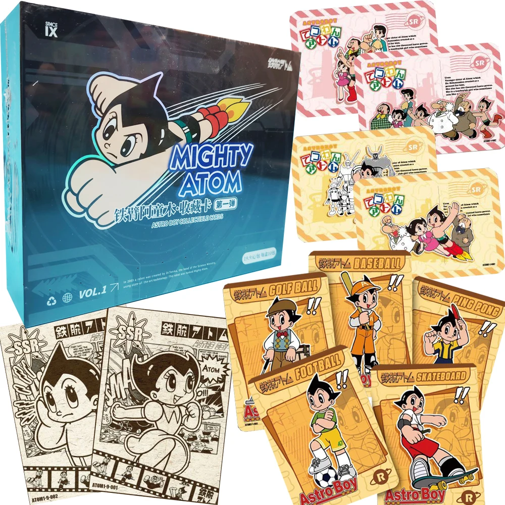Mighty Atom Collection Cards for Children Classic Science Fiction Anime Protagonist Exclusive Limited Birthday Cards Unique Gift