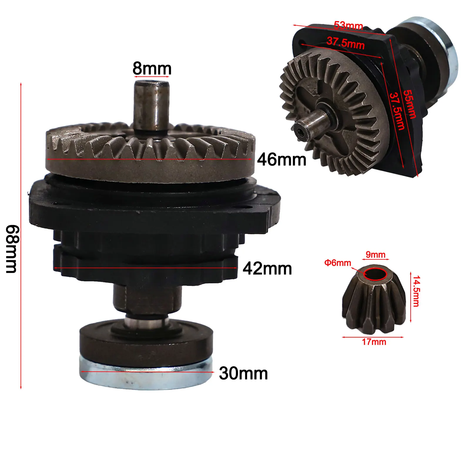 

FF03-100A Gear Assembly Grinding Machine Assembly DIY Grinding Projects 68mm Size Parts Easy To Use Assembly Tool Holder